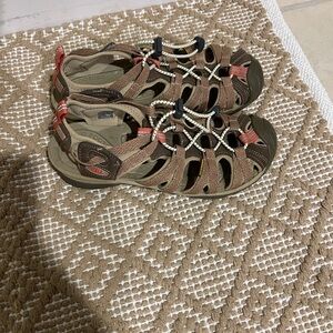 KEEN Brown and Red Outdoor Sandals